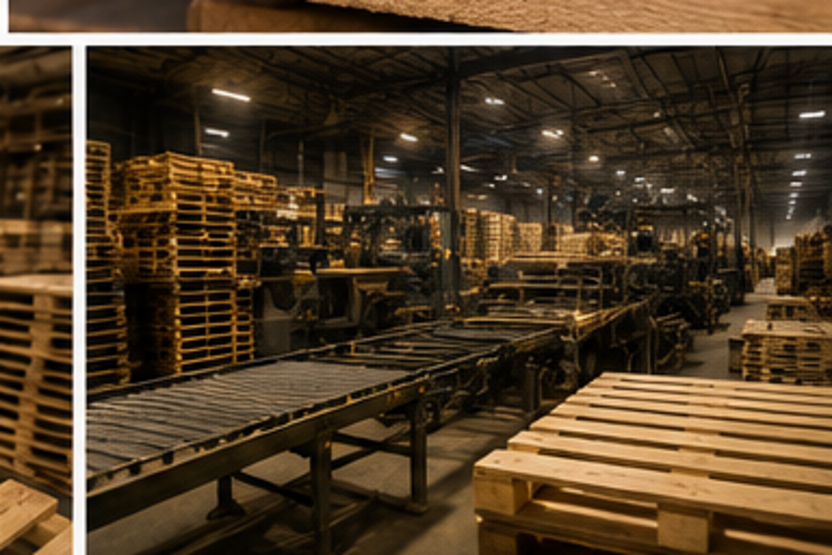 Pallet production line for custom builds